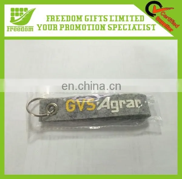 Logo Custom Printed Cheap Promotional Felt Keychain