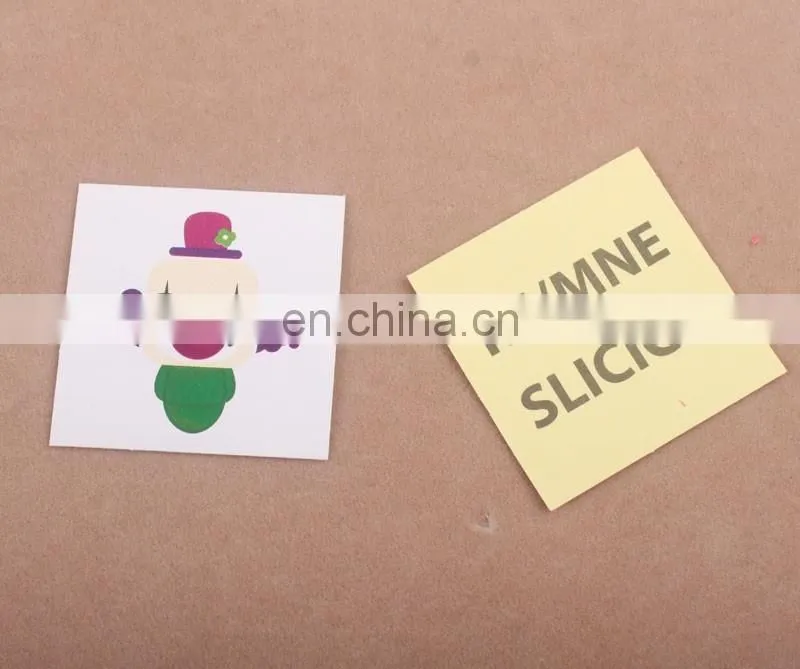 custom design wholesale square shaped paper sticker lable design