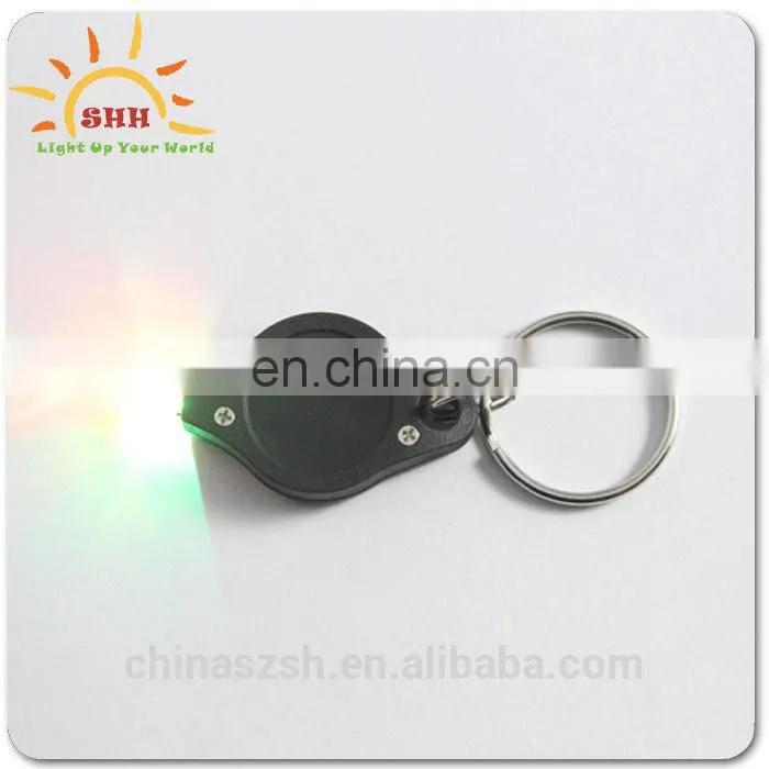 China manufacturer wholesale UV led light up keychain for party decoration and promotion gifts with factory price