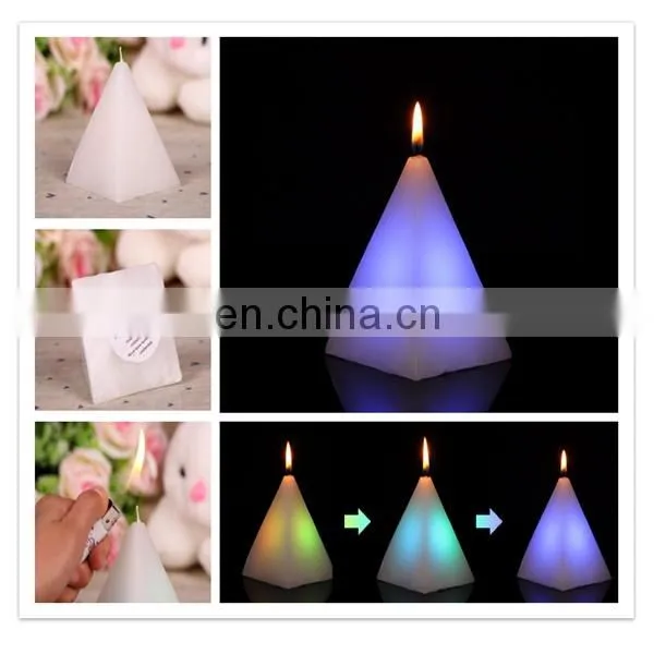 new product led candles with real flame for christmas decoration