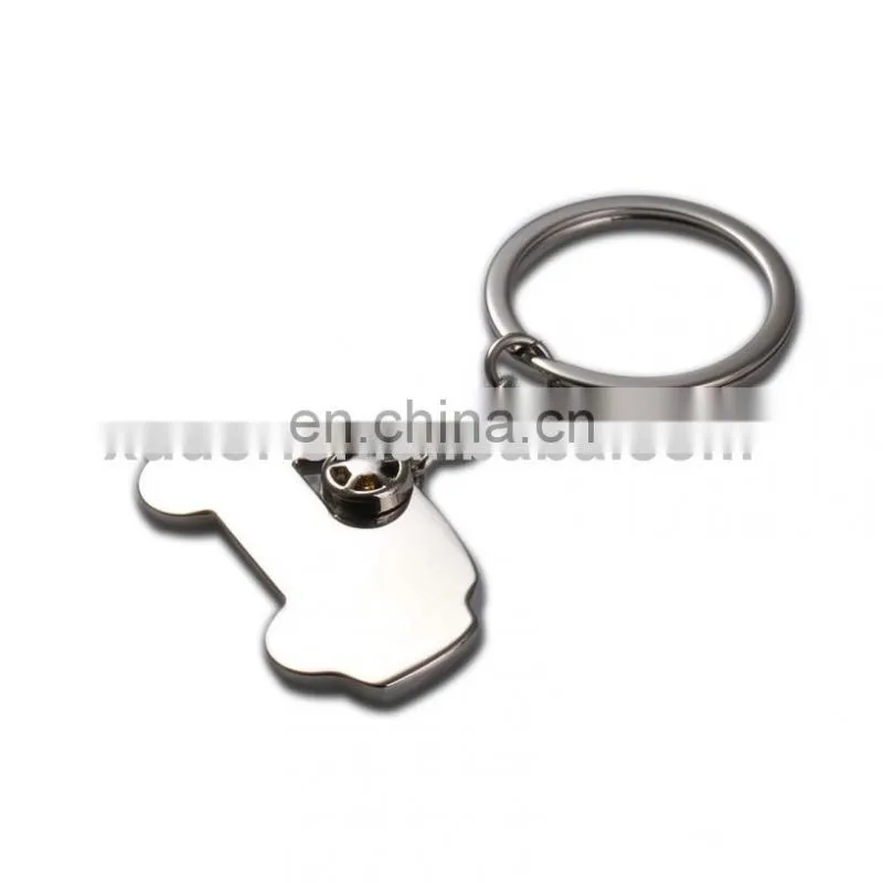 High quality fashion metal car shaped keychain