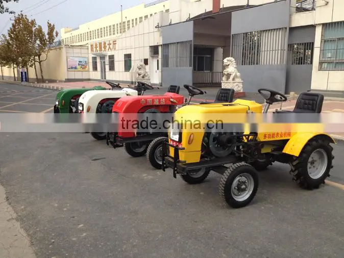 China export high speed Internal combustion new desigh red color mini tractor