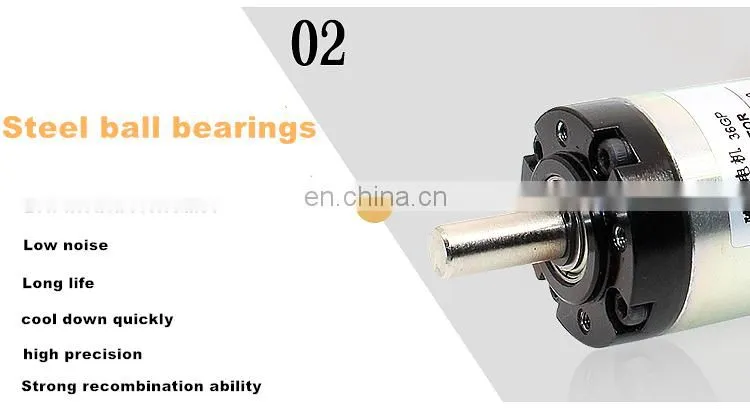 ChiHai Motor CHP-36GP-3162DC High precision 20kg.cm ratio 1:100 36mm Planetary Gear Motor 8mm Shaft Diameter DC24.0V 12.0V