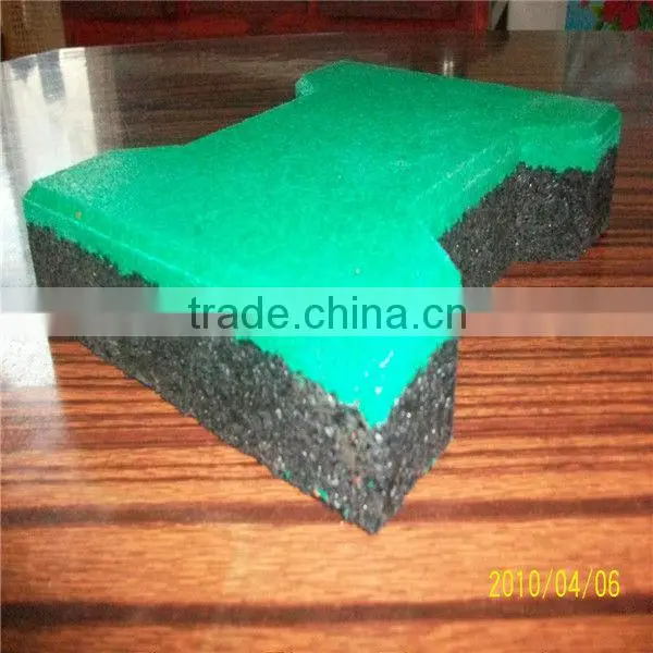 Dogbone rubber paver/ pathway rubber paver