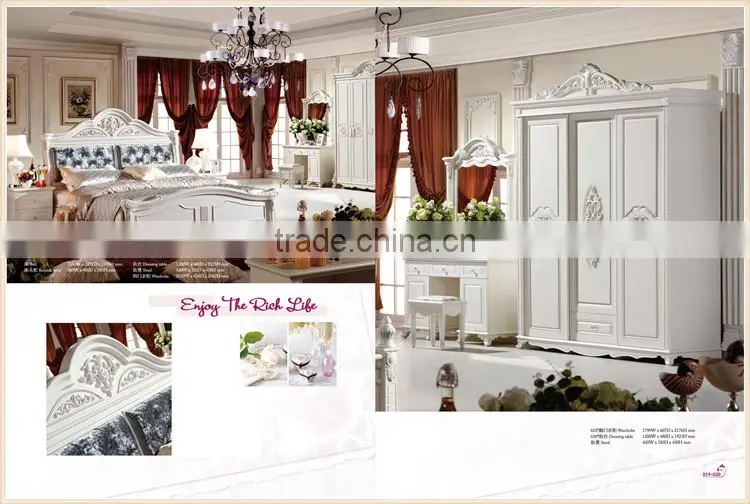 Wholesale Korean white bedroom furniture