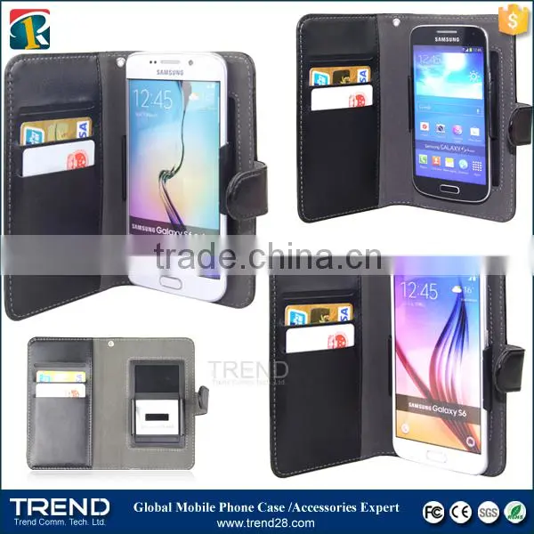Alibaba express universal magnetic wallet leather case for samsung