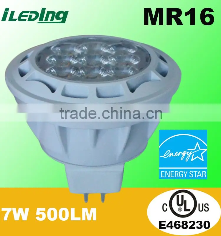 7W 500LM 12V Dimmable UL energy star MR16 LED