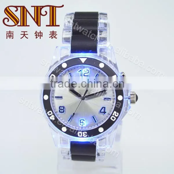 Newest style plastic watch custom logo plastic watch