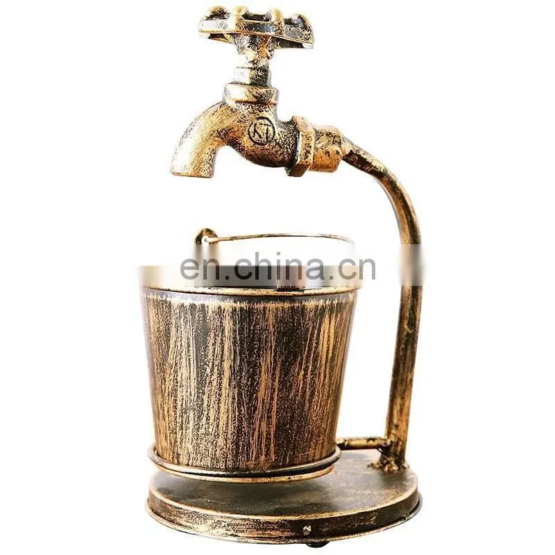 Retro creative household ashtray anti fly ash ins living room office ashtray