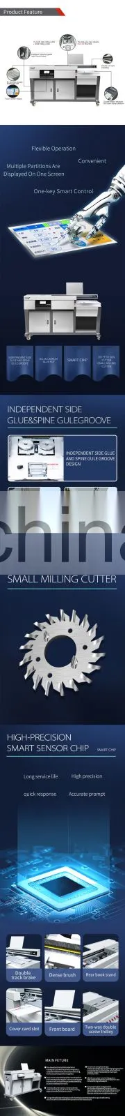 SPB-60HCA3 a4 a3 full automatic hardcover glue book binder making machine paper glue binding machine