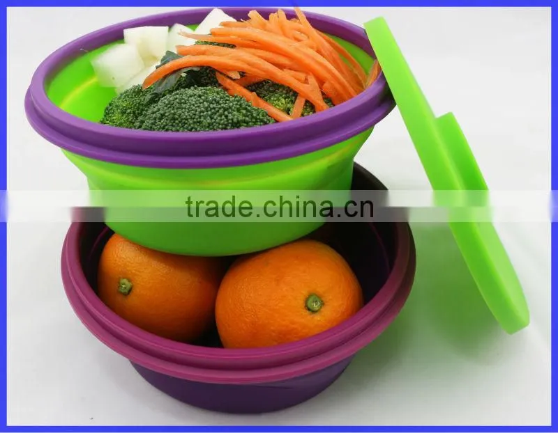 2014 New Floding Collapsible Hamburger Lunch Box
