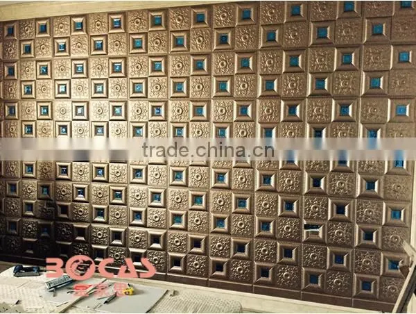 Soundproof,Heat Insulation,Mould-Proof,Fireproof Function and Wallpapers Type decorative 3d wall panels