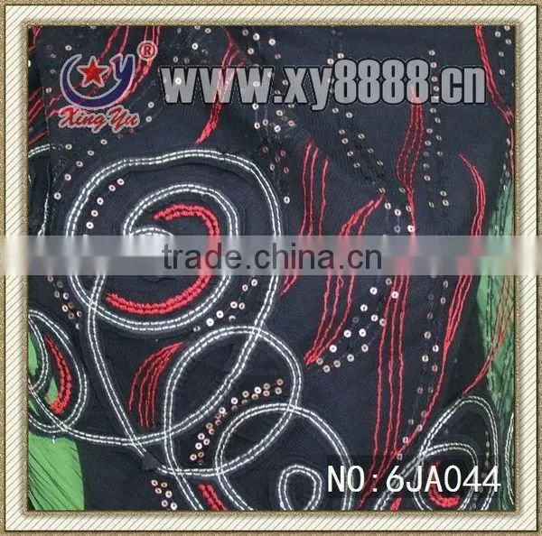 2013 Stylish embroidery and beaded sequin fabric