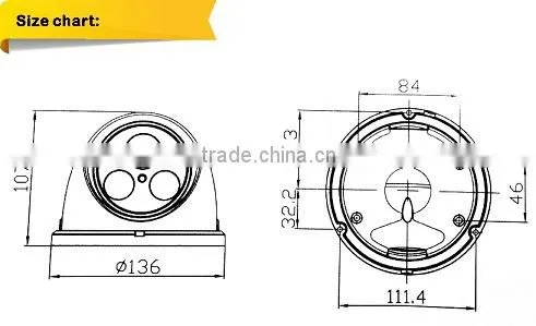 AHD Camera System Outdoor Dome Camera for Surveillance CMOS CCTV Camera