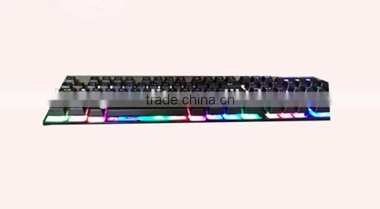 Manufacture Wired USB Mechanical Backlit Colorful USB Keyboard