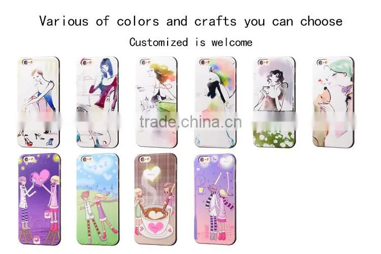 Wholesale cute IML tech mobile phone cover for q