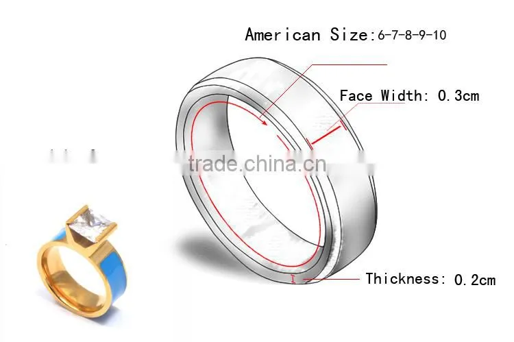 New products 2015 rings fashion jewelry rings stainless steel ring gold ring
