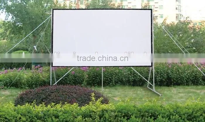 Wholesale Outdoor Metal Screen/Floor Fast Fold Portable Screen/Floding Projector Screen