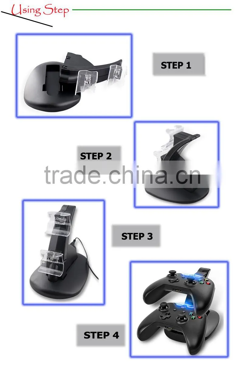For Xbox One Controller 1400mah Black Rechargeable Battery Pack Charge Meter Cable