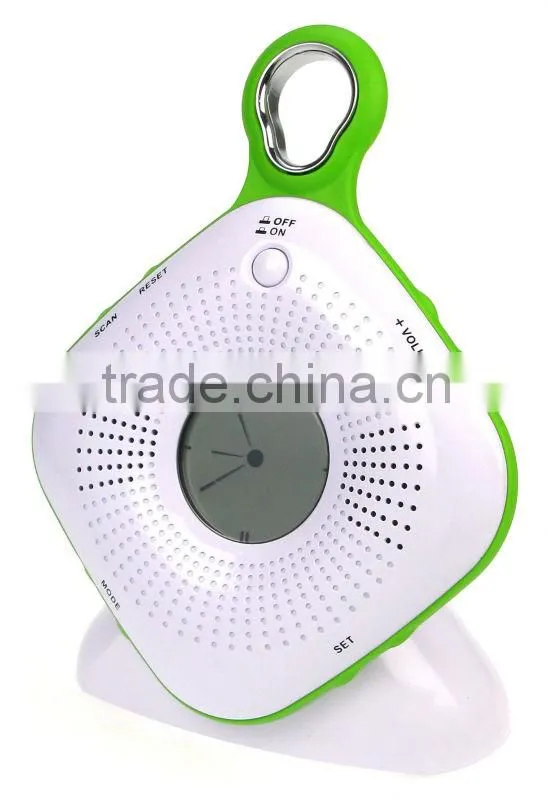 2016 built-in speaker shower Radio with FM radio