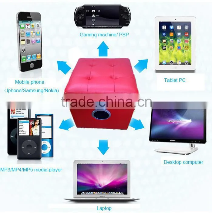 China Manufacturer High Quality Waterproof Sofa Bluetooth Speaker LED Light