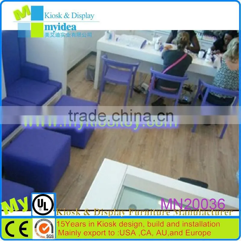 Professional mall indoor beauty salon counter design,salon reception desks