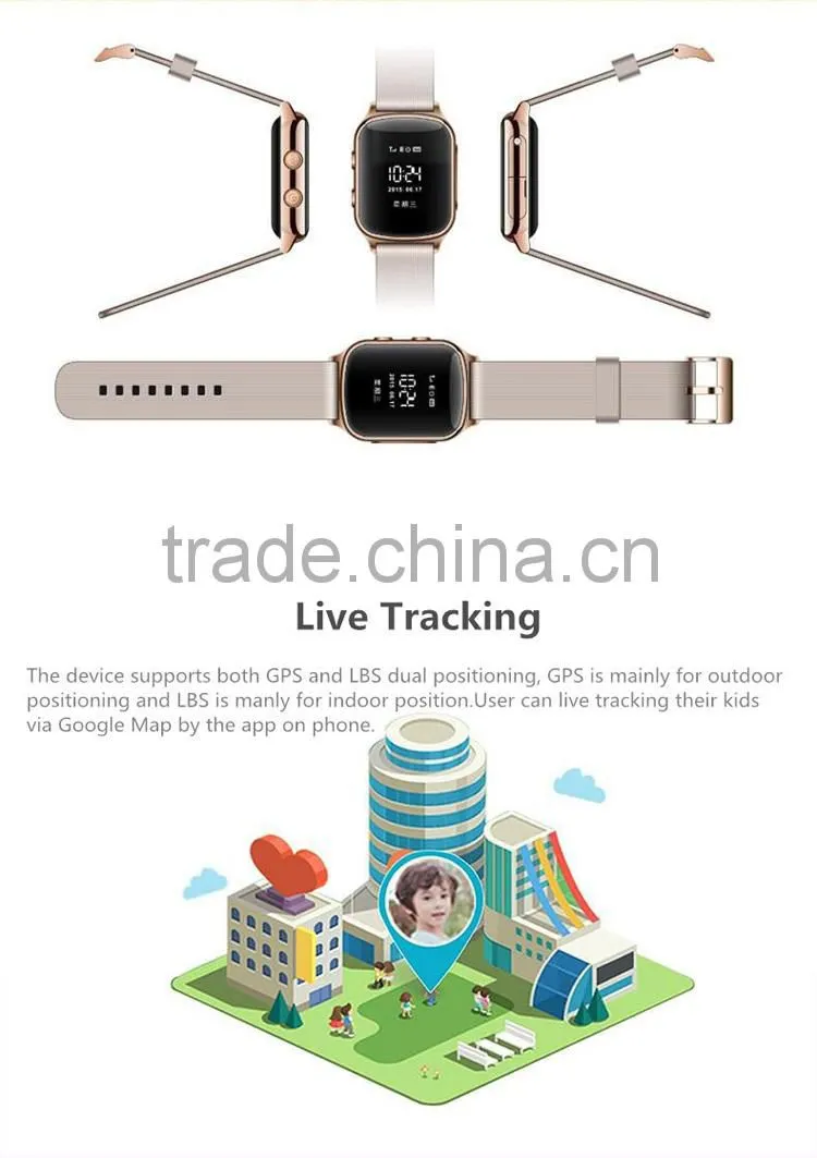 GPS WIFI LSB multimode positioning OLED screen Bluetooth 3.0 positioning watch
