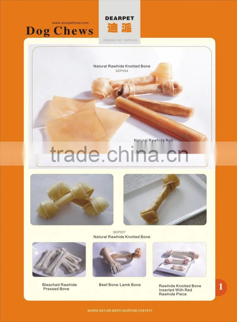 natural rawhide pressed bones of dog chews bone in pet products