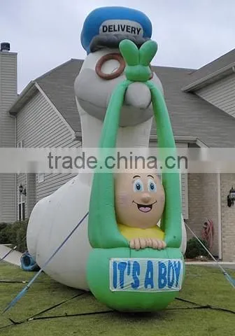 Hot selling giant inflatable bird shape balloon inflatable stork