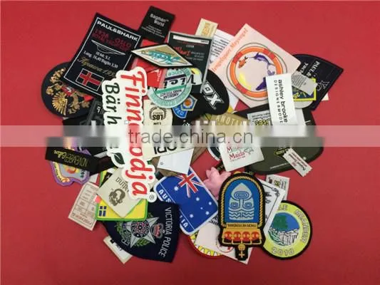 Factory design custom high quality woven patch embroidered patches