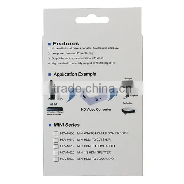 HDMI To HDMI Audio 1080p Mini Audio Video Connector Convertor