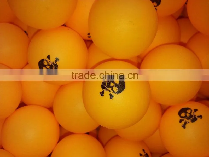 PP Plastic bulk packing 40mm seamless pingpong ball with customized logo printing