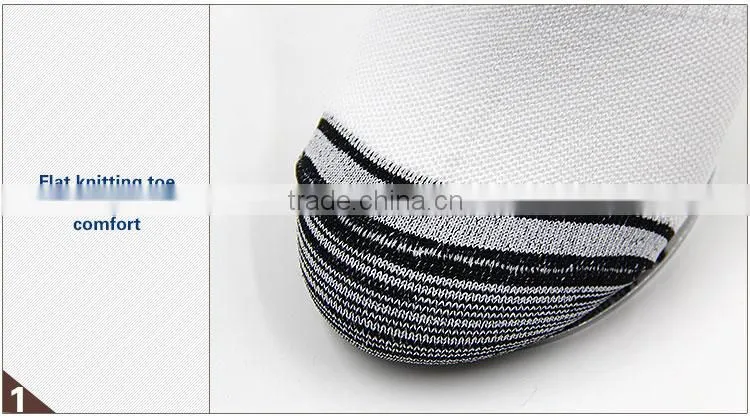 High quality non slip women white ankle socks
