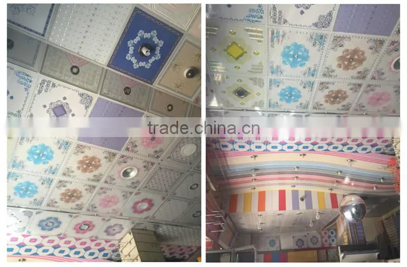 Fire resistant Printing decorative washable PVC wall panels for interior