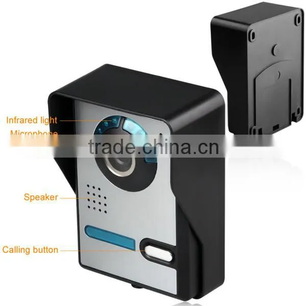 Rain-proof 7 Inch Touch Screen Adjustable Lens Video Doorphone PY-811MF11DVR