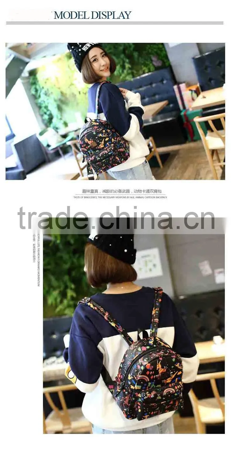 China suppliers wholesale custom deer design 3D print backpacks