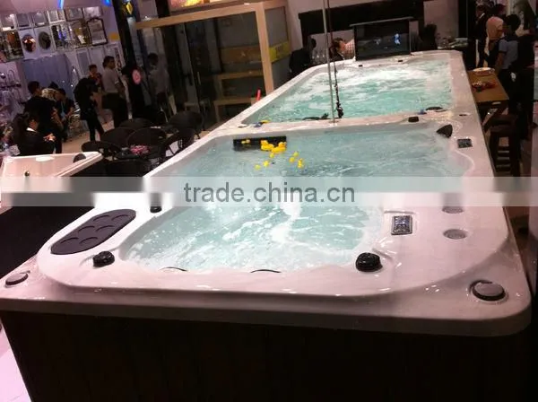 CE hot sales fiberglass swim spa swim pool