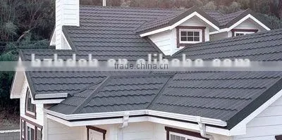 Metallic Colorful Sand Coated Steel Roofing Tiles