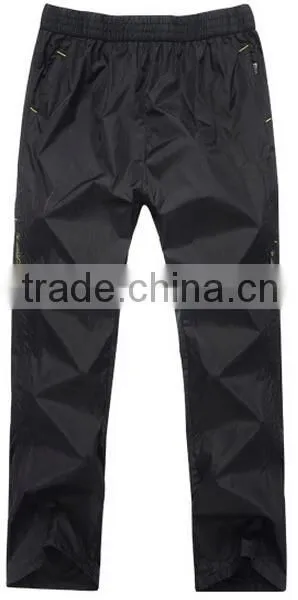 fashion design custom black men waterproof pants