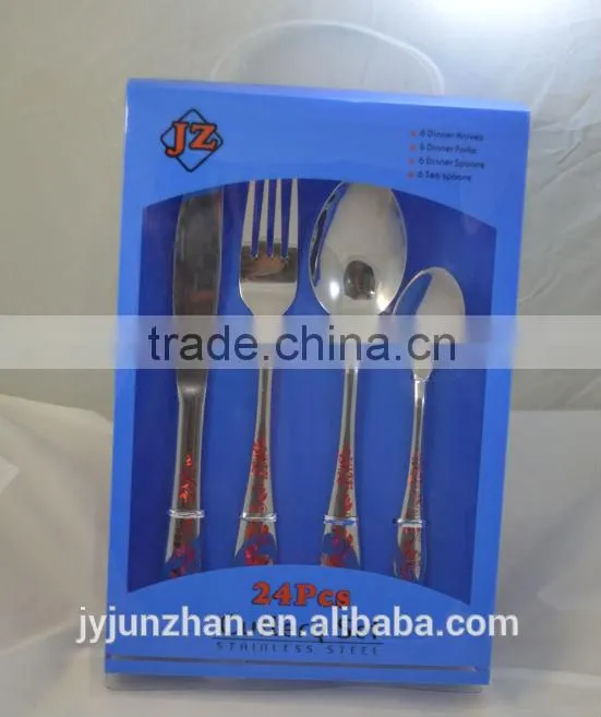 Hanging cutlery in PVC box made in Jieyang factory directly ---- New comming!