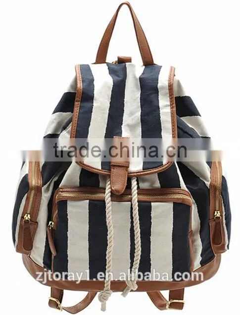 Designer cute cotton drawstring backpack bag