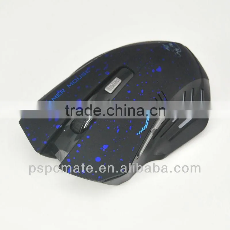 2.4GHz gaming Ergonomic Shape Outstanding Quality Wireless Red LED Tracking Mouse