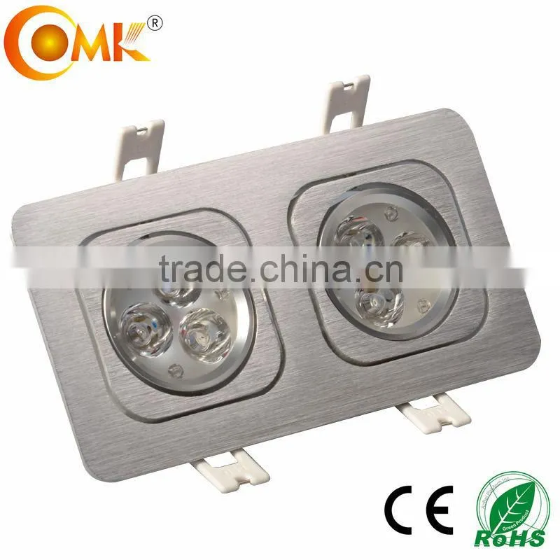 Hot Sale Rotatable 450lm 9W LED Grille Lights