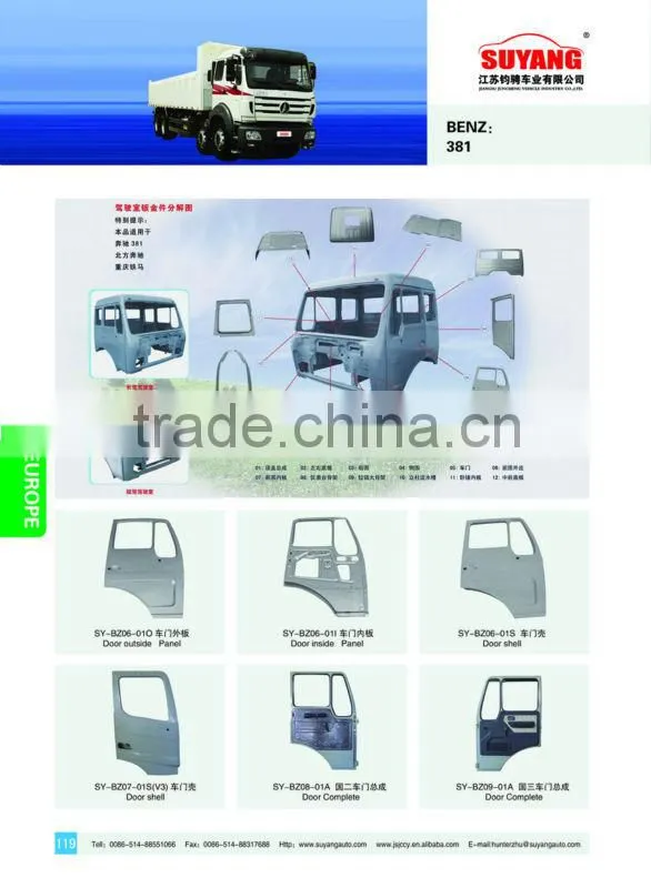 MAN F2000 FRONT DOOR ASSY FOR TRUCK METAL DOOR PANEL REPAIRING