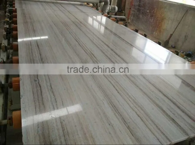 Crystal Wood White Marble Big Slabs
