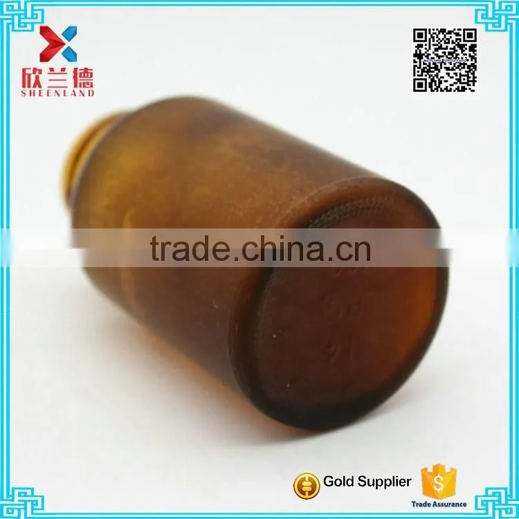 120g Safety Cap rouhd amber glass Medicine bottle for sale/pill bottle