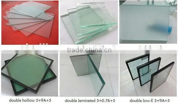 White Color Aluminum double Glass Sliding Windows