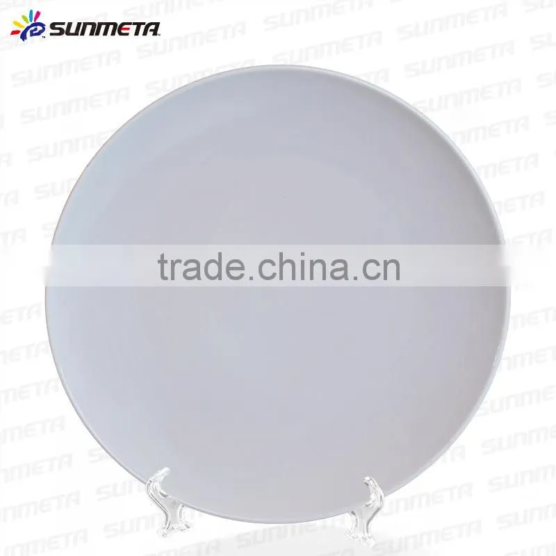 SUNMETA factory Personalized 8 inch sublimation ceramic plate for 3D vacuum machine