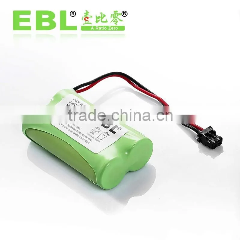 AA*2 2.4V 1400MAH NI-MH cordless phone rechargeable battery FOR BT-1007