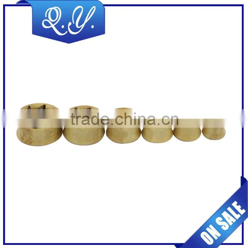 China wholesale natural wood jewelry custom ear gauges plugs wood ear expanders